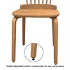 Wooden Dining Chair Set of 2, Spindle High Back Kitchen Side Chairs with 4 Legs for Home Restaurant Apartment - 4 of 4