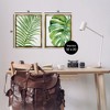 Stupell Industries Minimal Tropical Green Palms 2pc Floating Frame Art Set - 3 of 4