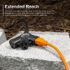 GE 3-Outlet Grounded Extension Cord Indoor/Outdoor 16AWG 25' Black: Heavy Duty, Long 25ft, Outside Use, 13 Amps, 3 Conductors - 4 of 4