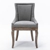 Set of 2 Modern Upholstered Dining Chairs with Solid Wood Legs, Side Chairs for Kitchen, Dining Room, or Living Room–The Pop Home - 4 of 4