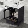 MOEPISY 20 inch Bathroom Vanity with Sink, Bathroom Cabinet with Soft Closing Glass Door - 2 of 4