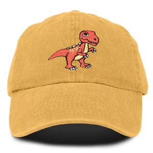 Dalix T-Rex Embroidered Cotton Dad Hat Adjustable Baseball Cap Mens - 1 of 4
