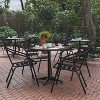 Flash Furniture Lila 31.5'' Round Aluminum Indoor-Outdoor Table Set with 4 Slat Back Chairs - 2 of 4