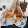 Anna-Kaci Silky Square Scarf with Floral and Rope Print for Neck Hair or Bag Styling - 3 of 4