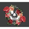 Natural World Skull & Roses Crew Neck Short Sleeve Adult T-shirt - 2 of 2