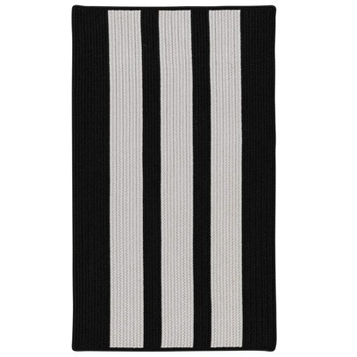 Colonial Mills Everglades Vertical Stripe - Black Shadow 2 Ft x3 Ft Rectangle Rug Indoor/Outdoor 100% Polypropylene