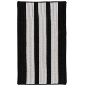 Colonial Mills Everglades Vertical Stripe - Black Shadow 5 Ft x8 Ft Rectangle Rug Indoor/Outdoor 100% Polypropylene - 1 of 4