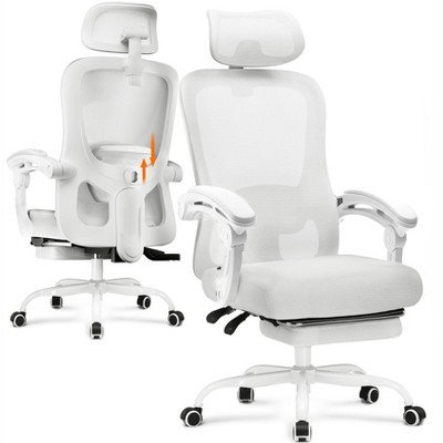 COMHOMA Mesh Office Chair, Ergonomic High Back Executive Chair with Adjustable Lumbar Support, Wide Seat