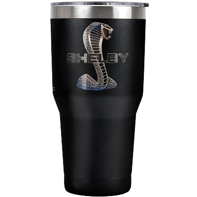 Shelby Cobra Mustang Logo Steel Tumbler 30oz Coffee Travel Mug