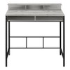 PAGED 47" L Computer Desk, Simple Modern Home Office Desk with 5 Cubbies and Long Desktop Shelf for Office, Study - 4 of 4