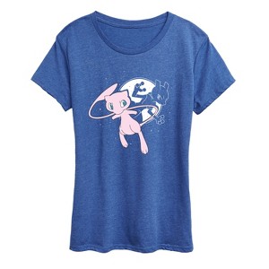 Women's - Pokémon - Mew and Mewtwo Short Sleeve Graphic T-Shirt - 1 of 4