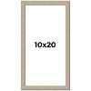 PosterPalooza | 10x20 Thin Barnwood Picture Frame, UV Acrylic, 2 Finishes - Grey and Black - 2 of 4