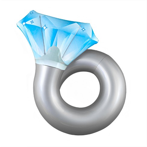 Large diamond store ring pool float