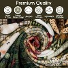 Lomsoe Vintage Brown Christmas Print Flannel Blanket - All Seasons Soft and Warm Throw Blanket for Napping, Camping, Travel, Office - 3 of 4