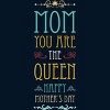 Men's Design By Humans Mother's Day Mom Queen By tmsarts T-Shirt - 2 of 2