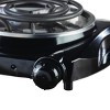 Brentwood Electric 1000 W Single Burner in Black - 4 of 4