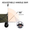 Folding Wagon, Heavy Duty Utility Beach Wagon Cart for Sand - 3 of 4
