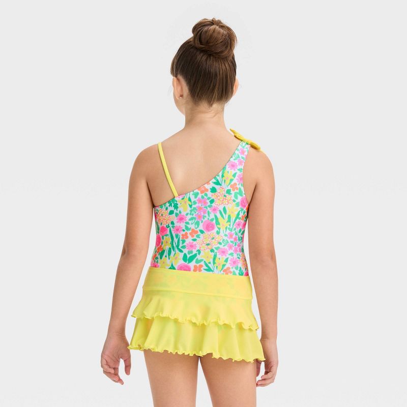 Girls&#39; Easter Floral Printed One Piece Swimsuit Set - Cat &#38; Jack&#8482;, 5 of 6