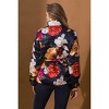 Women's Full Blooms Floral Puffer Jacket - FLYING TOMATO - 3 of 4