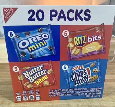 Nabisco Cookies, 20 Packs - 20 pack, 1 oz packs