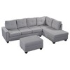 NicBex Sectional Sofa with Storage Ottoman Modern L Shaped Modular Sofa for Living Room & Apartment - 2 of 4