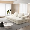 Dolonm 86.6" Boneless Compressed Sofa，Chenille 3-in-1 Convertible Bed/Chaise/Game Mat，No Assembly，for living room/bedroom - 3 of 4