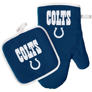 NFL Oven Mitt & Potholder Set with Team Logo - Indianapolis Colts - 1 of 1