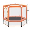 Jump Into Fun 55IN Mini Toddler Trampoline With Safety Enclosure Net ,Balls And Spring Mat Safe And Durable, Promotes Children's Health For Toddlers - 2 of 4