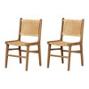 South Shore Set of 2 Balka Dining Chairs Natural/Rattan - 2 of 4