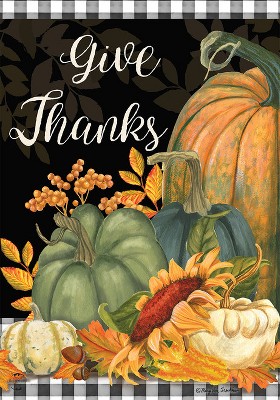 Give Thanks Dogs Thanksgiving Garden Flag – Briarwood Lane – 28" X 40" Polyester