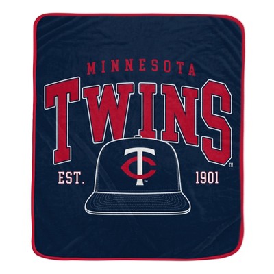 MLB Minnesota Twins Vintage Arch Block Ultra Soft Blanket