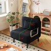 VYNXARIA 55inch Convertible Chair Bed,Tri-Fold Sofa Bed,Leisure Chaise Lounge Couch with Sturdy Iron Frame,Comfortable Sleeper Chair - 3 of 4