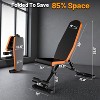 Coucheta Adjustable Weight Bench, 800 LB Capacity Foldable Workout Bench with 11-Level Adjustable Backrest for Home Gym, Black - 2 of 4