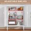 Rbied 31.5 in. W x 15.75 in. D x 47.24 in. H Metal File Cabinet Storage Cabinet Shoe Cabinet with Adjustable Shelves - 3 of 4