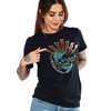 Journey Don't Stop Believin' Globe Tour Adult Black Crew Neck Short Sleeve T-shirt - 4 of 4