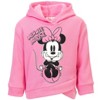 Disney Minnie Mouse Mickey Mouse Girls Pullover Fleece Hoodie and Leggings Outfit Set Toddler - 2 of 4