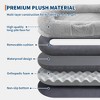 65"x41"x12" Human Dog Bed for Adult & Pets, Faux Fur Removable Human Dogs Bed with Portable Handle, Side Pocket - 4 of 4