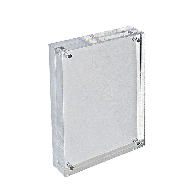 Azar Displays Clear Acrylic Magnetic Photo Frame Block 8.5" x 5.5" Vertical/Horizontal, 3 of 7