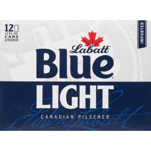 Labatt Blue Light Canadian Pilsener Beer - 12pk/12 fl oz Cans - 1 of 4