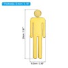 Unique Bargains Self-Adhesive Decor Office Business Men Restroom Sign - 2 of 4