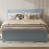 Full Size Platform Bed with Drawer and Two Shelves - 2 of 4