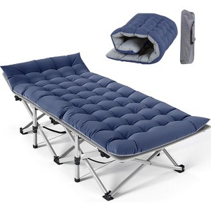 Docred Folding Camping Cot with Mattress & Carry Bag for Adults – Standard & Oversized XXL, Single & 2-Pack Outdoor Sleeping Bed Options - 1 of 4