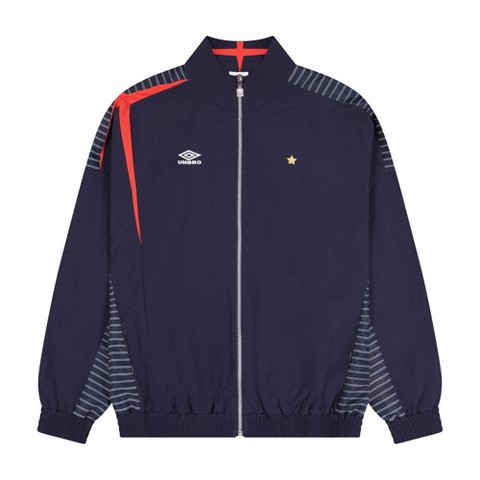 Umbro Men's Relaxed Track Jacket - Navy Blue, M