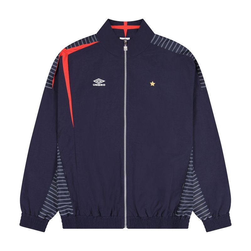 Umbro Men's Relaxed Track Jacket - Navy Blue, S