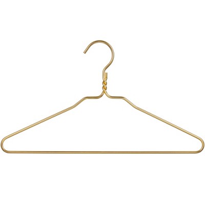 DEILSY Kids Heavy-Duty Gold Aluminum Hangers – 10 Pack