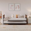 Twin Daybed with Trundle, Sturdy Metal Foldable Bed Frame, Metal Double-Sized Sofa Bed, Heavy-Duty Steel Bed Frame, for Home - 2 of 4