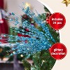 Joyfy Christmas Tree Decoration, 24 Pcs Christmas Tree Berry Stem, Glittery Twigs Decorative Bead Sticks for Christmas Tree, Light Blue - 2 of 4