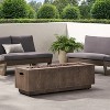 VYNXARIA 48" Outdoor 50000 BTU Rectangular Iron Propane Fire Pit, Brown Wood Pattern (Tank Cover not Included) - 4 of 4