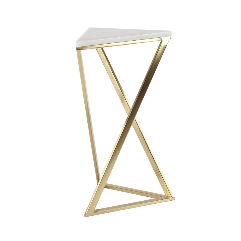 Set of 2 Hourglass Accent Tables Gold - Olivia &#38; May, 4 of 6