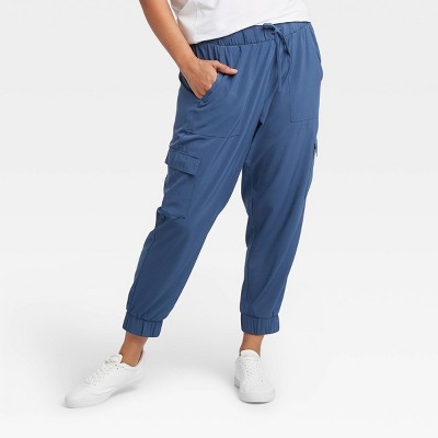 blue cargo joggers